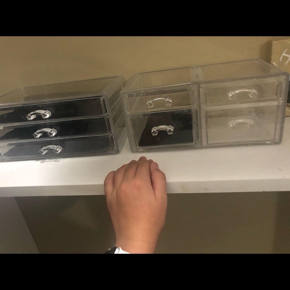 2 piece makeup organizer